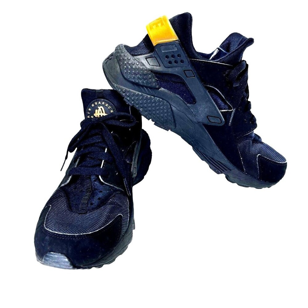 Nike Air Huarache Shoes Mens Size 10.5 Black Running Sneakers 318429-025 - Picture 1 of 16